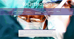 Desktop Screenshot of orthozontechnologies.com