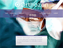 Tablet Screenshot of orthozontechnologies.com